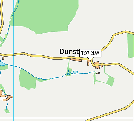 TQ7 2LW map - OS VectorMap District (Ordnance Survey)