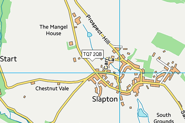 TQ7 2QB map - OS VectorMap District (Ordnance Survey)