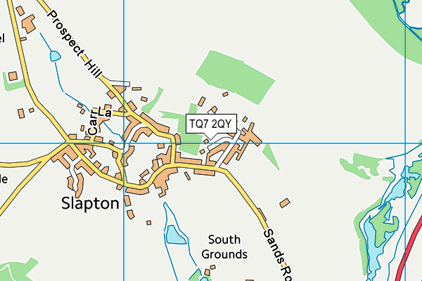 TQ7 2QY map - OS VectorMap District (Ordnance Survey)