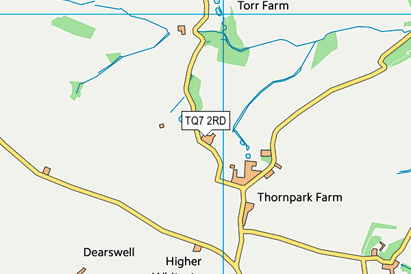 TQ7 2RD map - OS VectorMap District (Ordnance Survey)