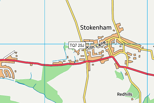 Stokenham Area Primary School map (TQ7 2SJ) - OS VectorMap District (Ordnance Survey)
