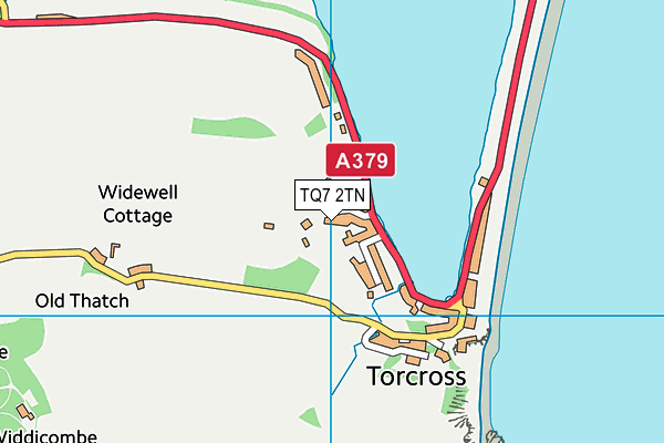 TQ7 2TN map - OS VectorMap District (Ordnance Survey)
