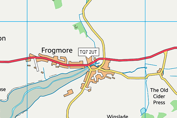 TQ7 2UT map - OS VectorMap District (Ordnance Survey)