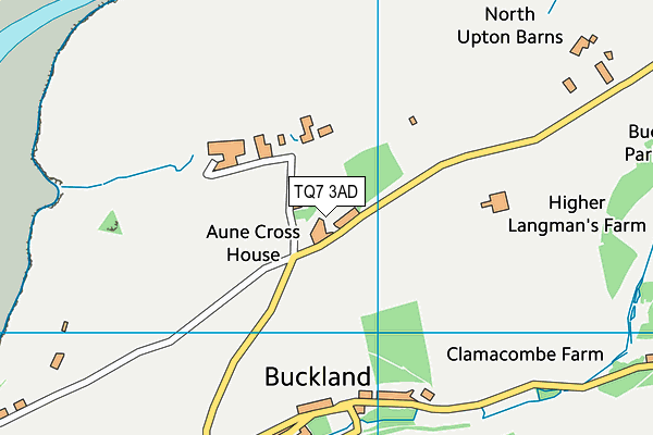 TQ7 3AD map - OS VectorMap District (Ordnance Survey)
