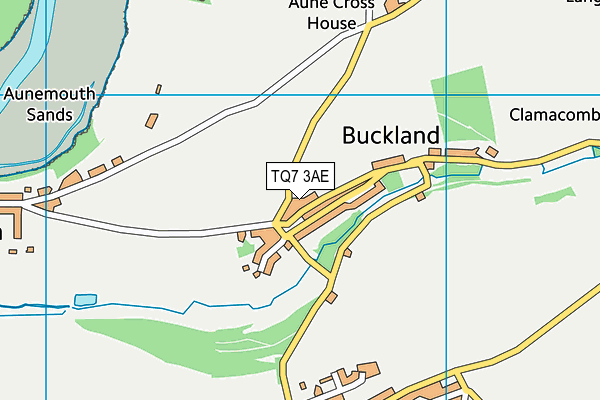 TQ7 3AE map - OS VectorMap District (Ordnance Survey)