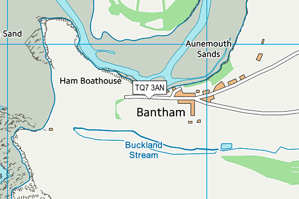 TQ7 3AN map - OS VectorMap District (Ordnance Survey)