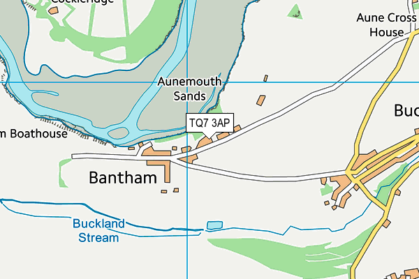 TQ7 3AP map - OS VectorMap District (Ordnance Survey)