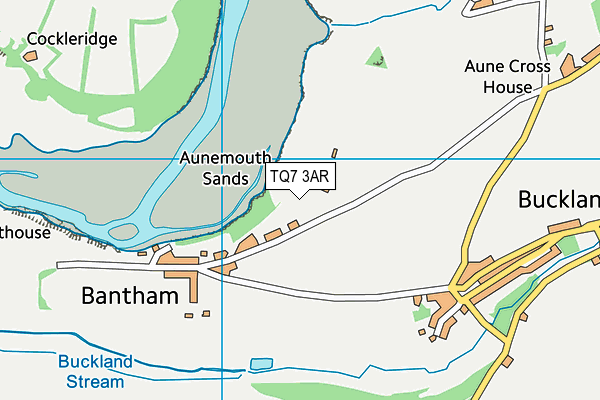 TQ7 3AR map - OS VectorMap District (Ordnance Survey)