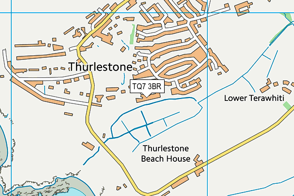 TQ7 3BR map - OS VectorMap District (Ordnance Survey)