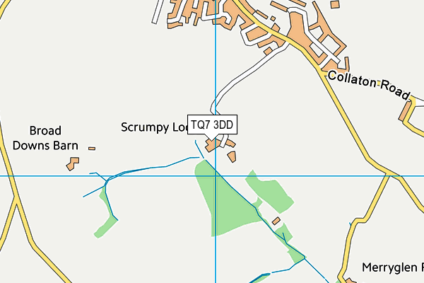 TQ7 3DD map - OS VectorMap District (Ordnance Survey)