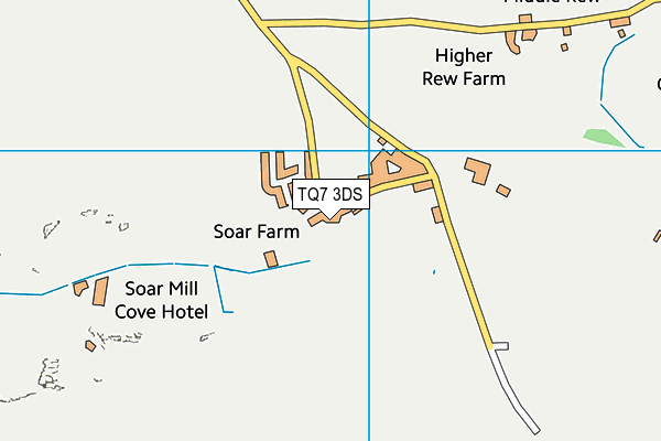 TQ7 3DS map - OS VectorMap District (Ordnance Survey)