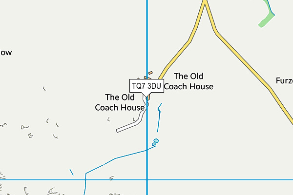 TQ7 3DU map - OS VectorMap District (Ordnance Survey)