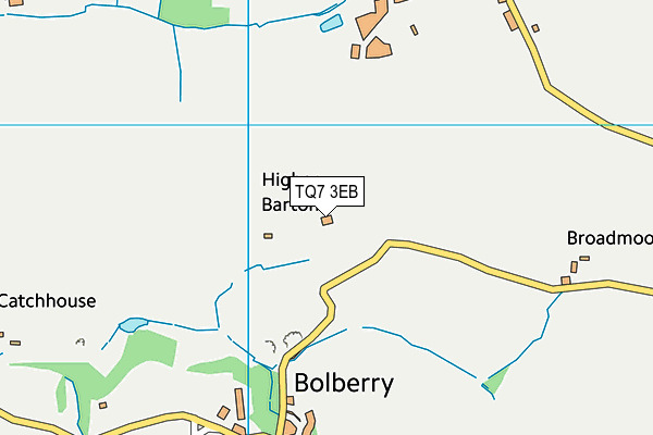 TQ7 3EB map - OS VectorMap District (Ordnance Survey)