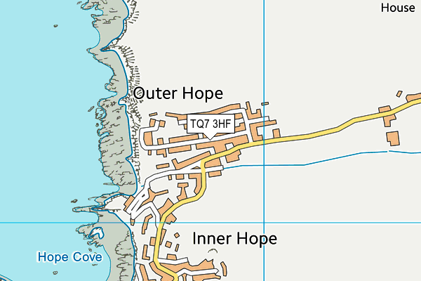 TQ7 3HF map - OS VectorMap District (Ordnance Survey)