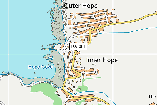 TQ7 3HH map - OS VectorMap District (Ordnance Survey)