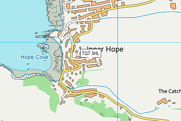 TQ7 3HL map - OS VectorMap District (Ordnance Survey)