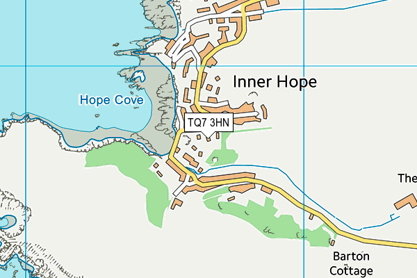 TQ7 3HN map - OS VectorMap District (Ordnance Survey)