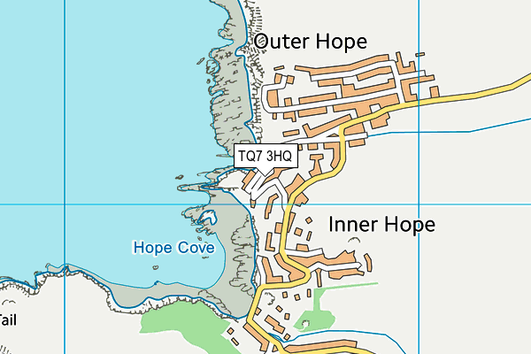 TQ7 3HQ map - OS VectorMap District (Ordnance Survey)