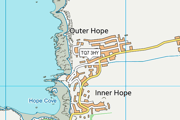 TQ7 3HY map - OS VectorMap District (Ordnance Survey)