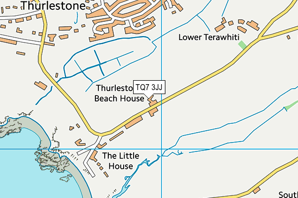 TQ7 3JJ map - OS VectorMap District (Ordnance Survey)