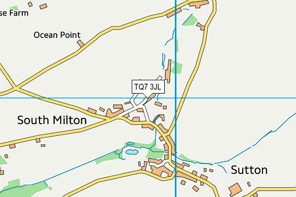 TQ7 3JL map - OS VectorMap District (Ordnance Survey)