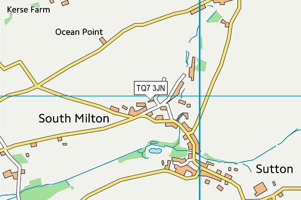 TQ7 3JN map - OS VectorMap District (Ordnance Survey)