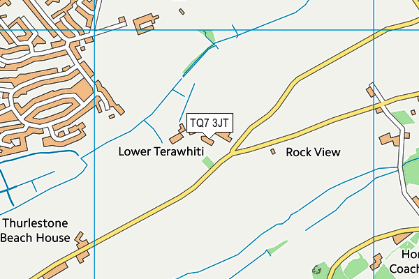TQ7 3JT map - OS VectorMap District (Ordnance Survey)