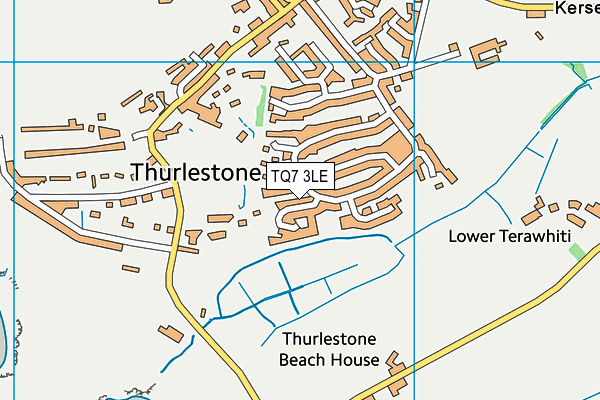 TQ7 3LE map - OS VectorMap District (Ordnance Survey)