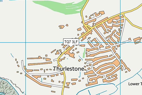 TQ7 3LF map - OS VectorMap District (Ordnance Survey)