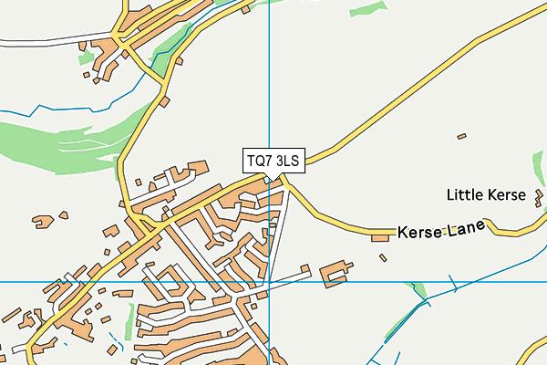 TQ7 3LS map - OS VectorMap District (Ordnance Survey)