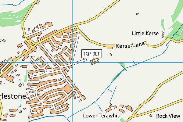 TQ7 3LT map - OS VectorMap District (Ordnance Survey)