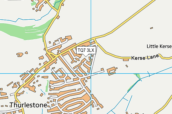 TQ7 3LX map - OS VectorMap District (Ordnance Survey)