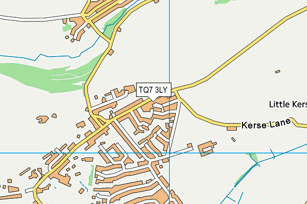 TQ7 3LY map - OS VectorMap District (Ordnance Survey)