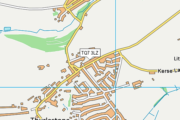 TQ7 3LZ map - OS VectorMap District (Ordnance Survey)