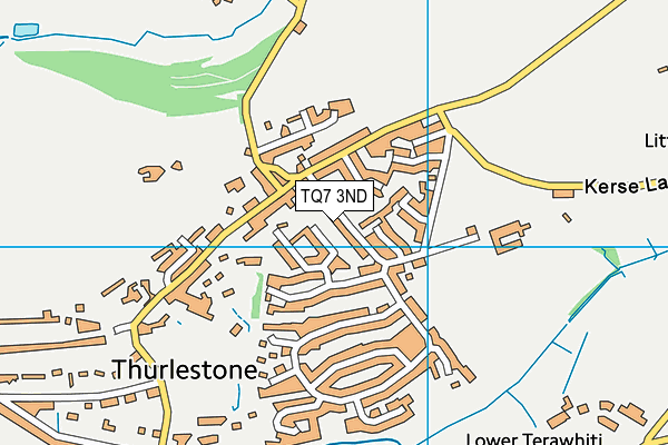 TQ7 3ND map - OS VectorMap District (Ordnance Survey)