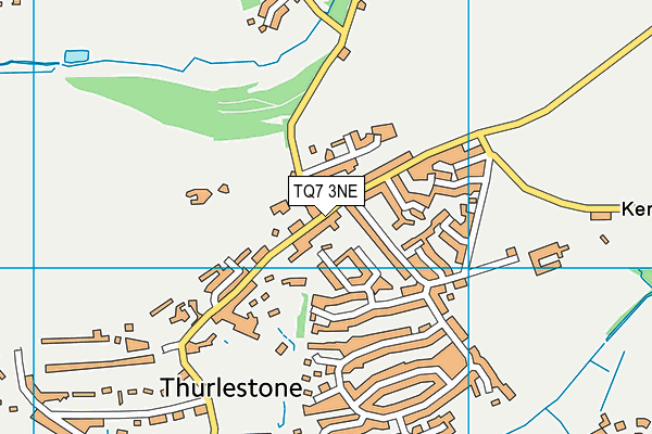 TQ7 3NE map - OS VectorMap District (Ordnance Survey)