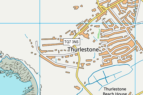 TQ7 3NS map - OS VectorMap District (Ordnance Survey)