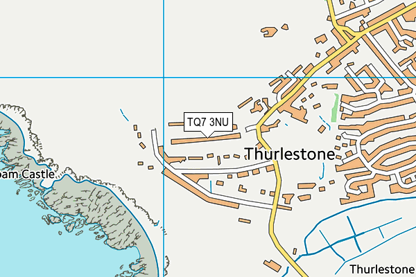 TQ7 3NU map - OS VectorMap District (Ordnance Survey)