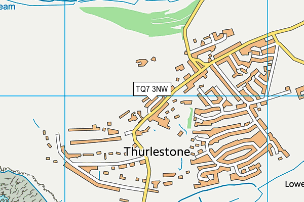 TQ7 3NW map - OS VectorMap District (Ordnance Survey)