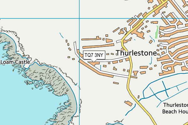 TQ7 3NY map - OS VectorMap District (Ordnance Survey)