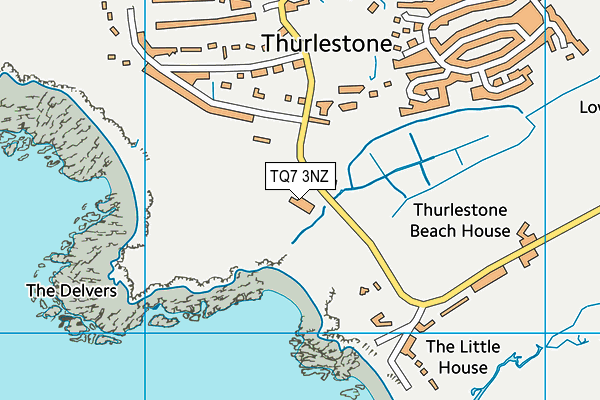 Thurlestone Golf Club map (TQ7 3NZ) - OS VectorMap District (Ordnance Survey)