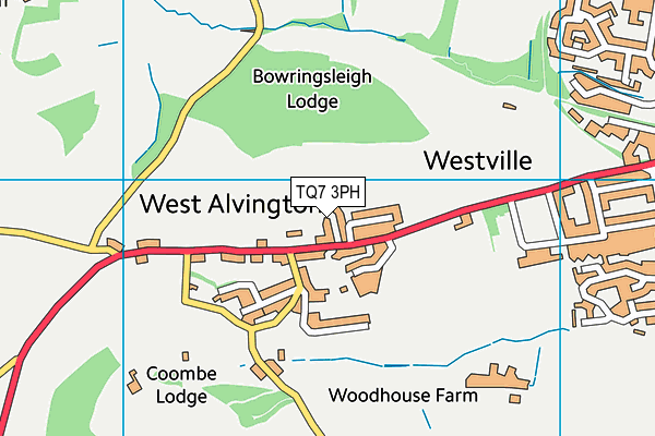 TQ7 3PH map - OS VectorMap District (Ordnance Survey)