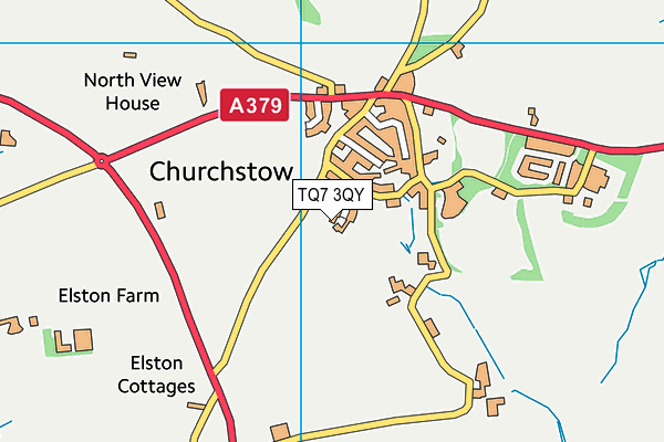 TQ7 3QY map - OS VectorMap District (Ordnance Survey)