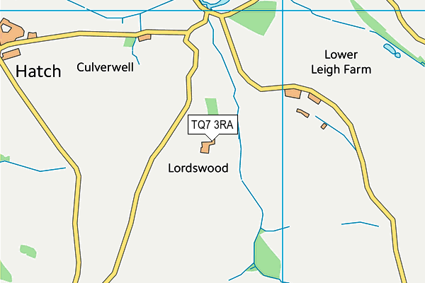 TQ7 3RA map - OS VectorMap District (Ordnance Survey)