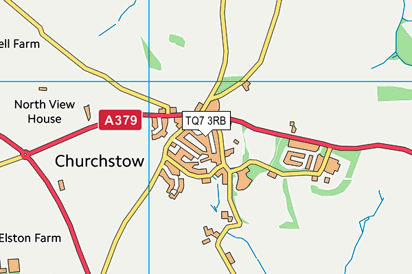 TQ7 3RB map - OS VectorMap District (Ordnance Survey)