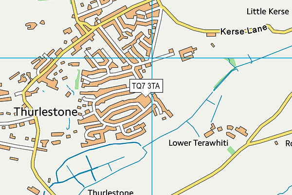 TQ7 3TA map - OS VectorMap District (Ordnance Survey)