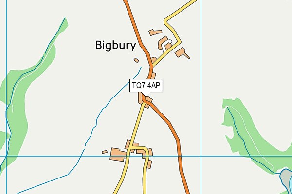 TQ7 4AP map - OS VectorMap District (Ordnance Survey)