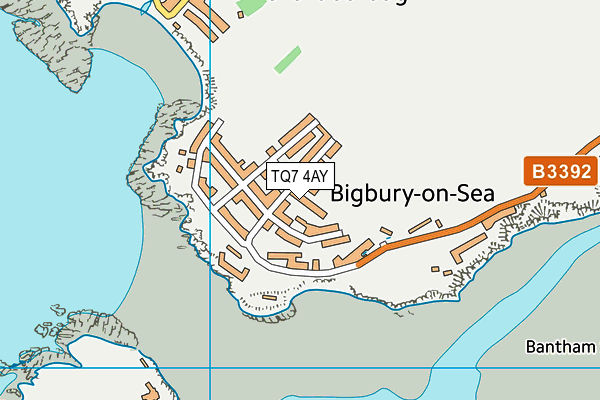 TQ7 4AY map - OS VectorMap District (Ordnance Survey)