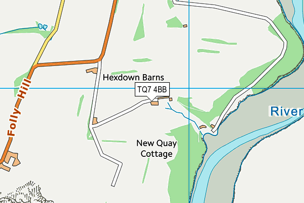 Bigbury Golf Club map (TQ7 4BB) - OS VectorMap District (Ordnance Survey)