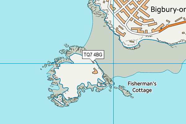 TQ7 4BG map - OS VectorMap District (Ordnance Survey)